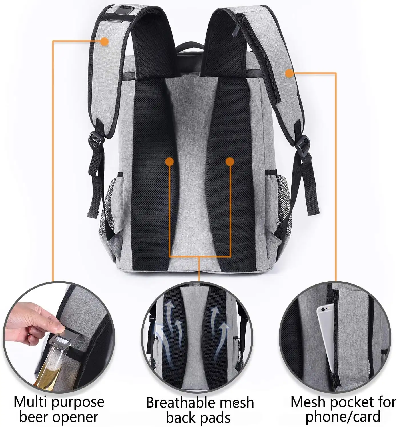 FORICH Backpack Cooler Leakproof Insulated Waterproof Backpack Cooler Bag - 81gdqhnfkyl._ac_sl1500_